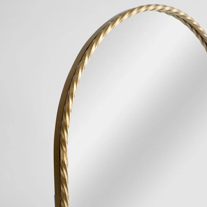 Kendra Gold Twisted Arch Full-Length Wall Mirror