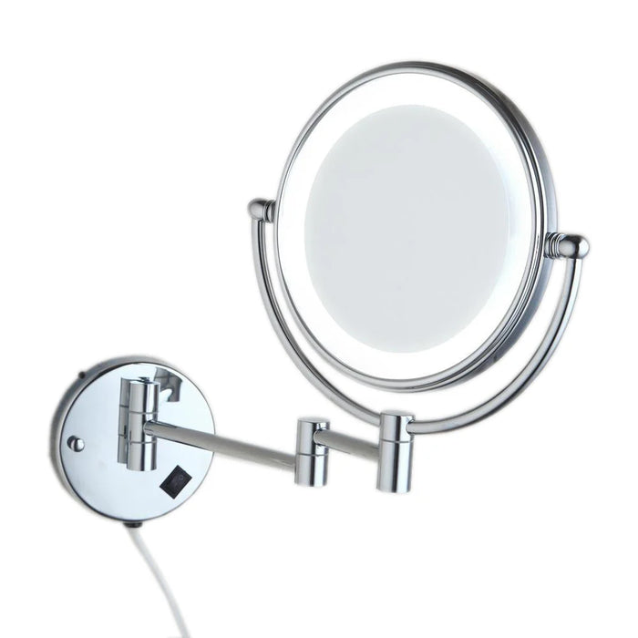 Kelvin Chrome LED Double-Sided Wall Mounted Magnifying Mirror