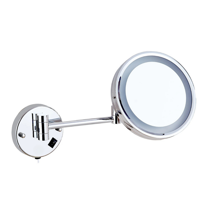 Avery Chrome LED Wall Mounted 5x Magnifying Mirror
