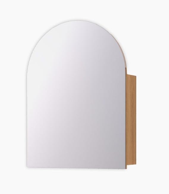 Dana Ash Wood Arch Mirror Cabinet