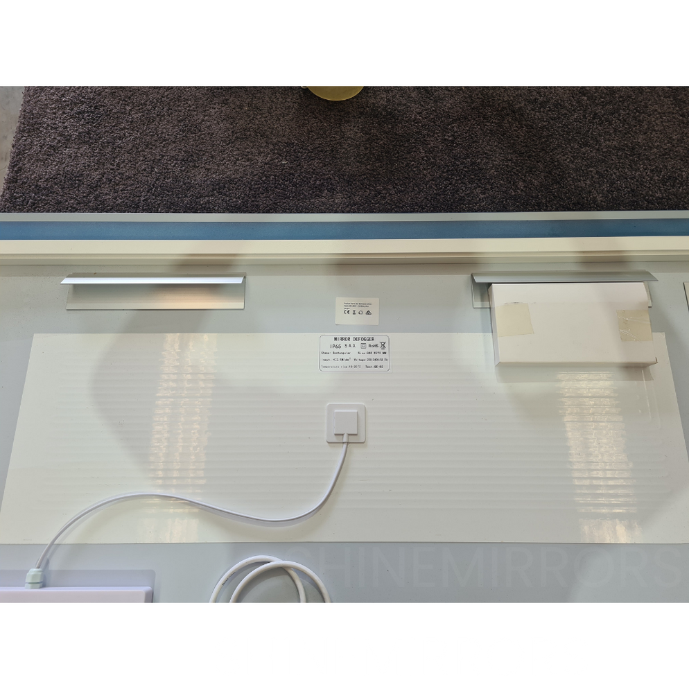 Dario Rectangle Frontlit and Backlit LED Mirror with Adjustable LED Co ...