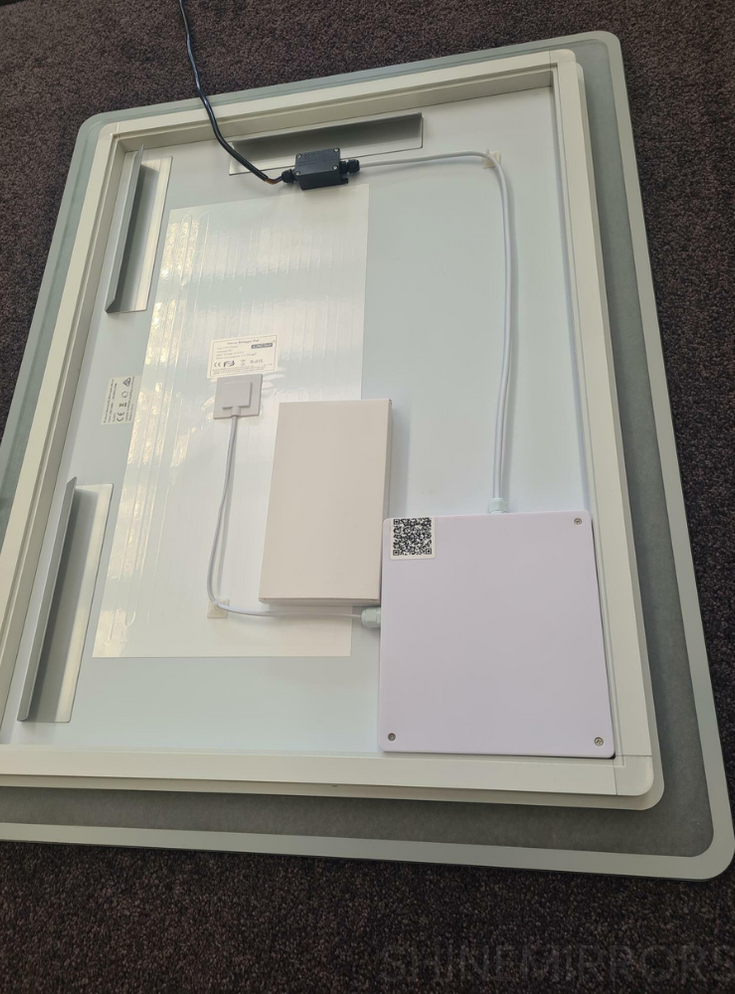 Dario Rectangle Frontlit and Backlit LED Mirror with Adjustable LED Co ...