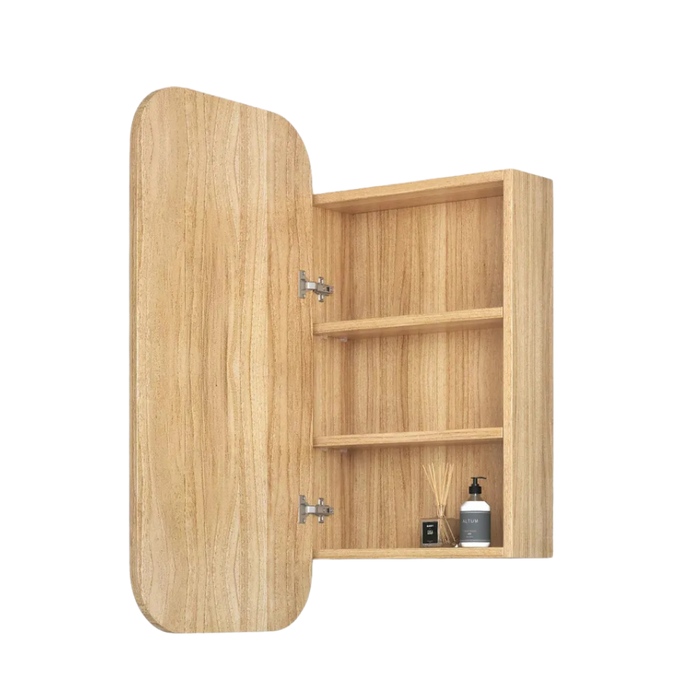 Delfina Mirrored Woodland Oak Bathroom Shaving Cabinet