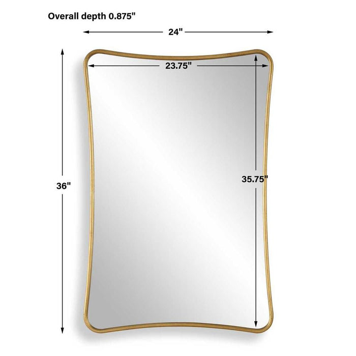 Dymphna Gold Leaf Wall Mirror
