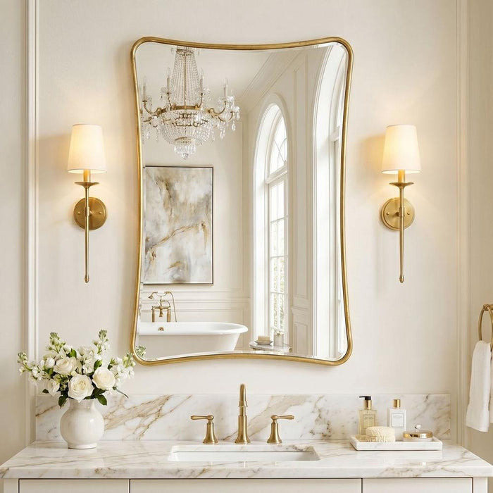 Dymphna Gold Leaf Wall Mirror