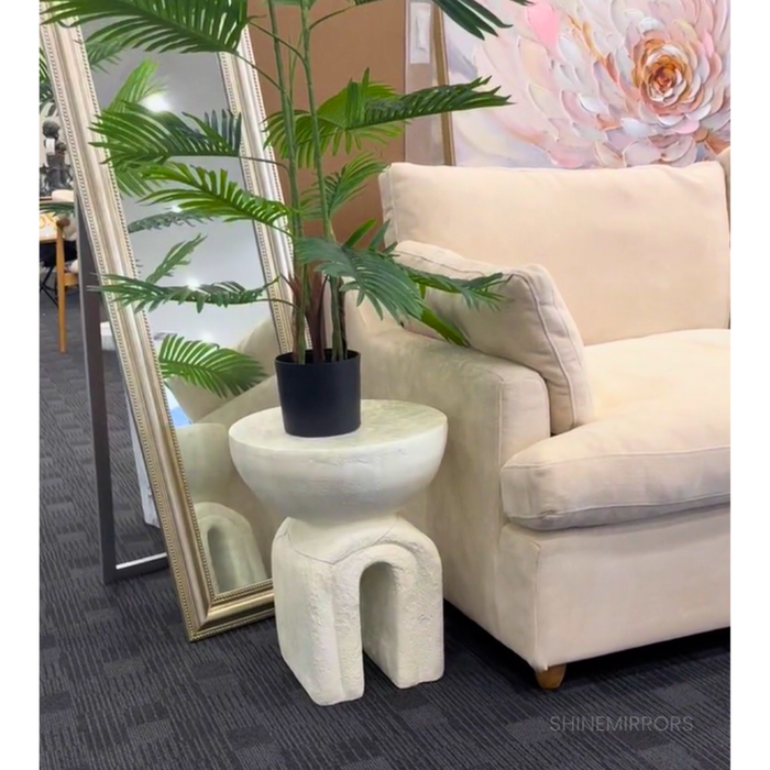 Lovella Silver Arched Floor Standing Mirror