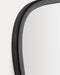 Elara Teak Black Wall Mirror