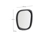 Elara Teak Black Wall Mirror