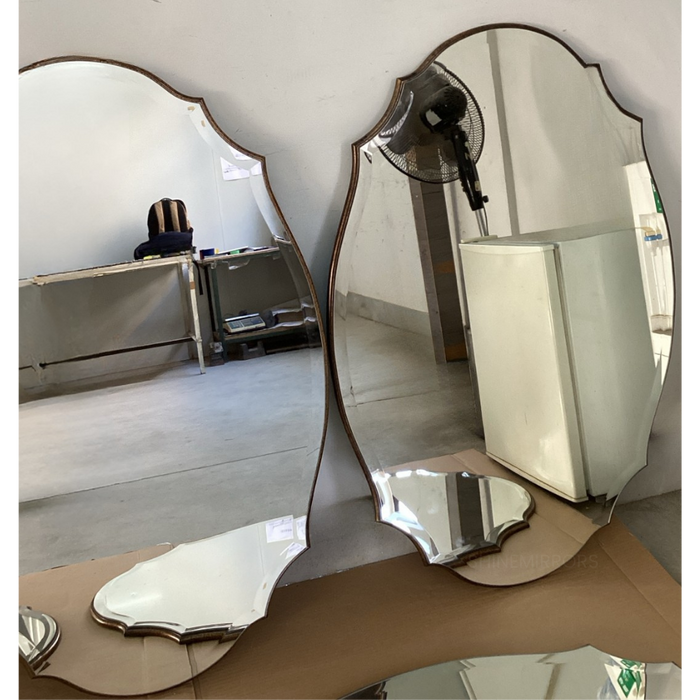 Elena Large Oval Antiqued Bronze Wall Mirror