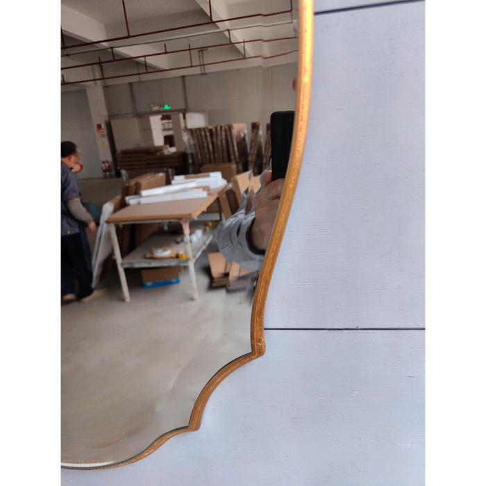 Elena Oval Gold Wall Mirror