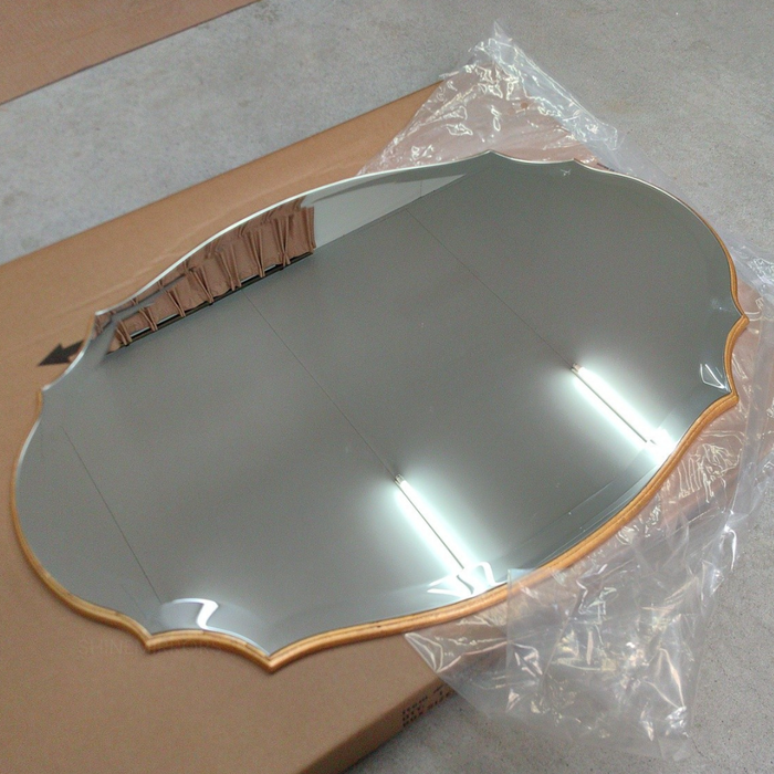 Elena Oval Gold Wall Mirror