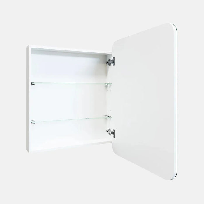 Elijah Single Door Frameless Rectangle Mirror Cabinet