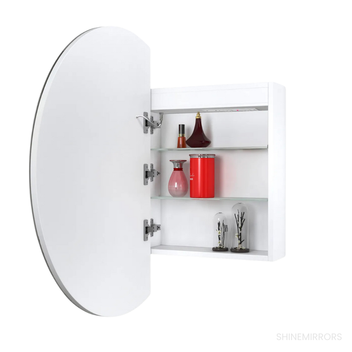 Elisa LED Mirror Round Bathroom Shaving Cabinet