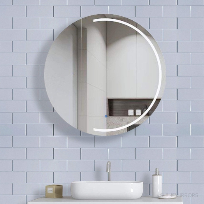 Elisa LED Mirror Round Bathroom Shaving Cabinet