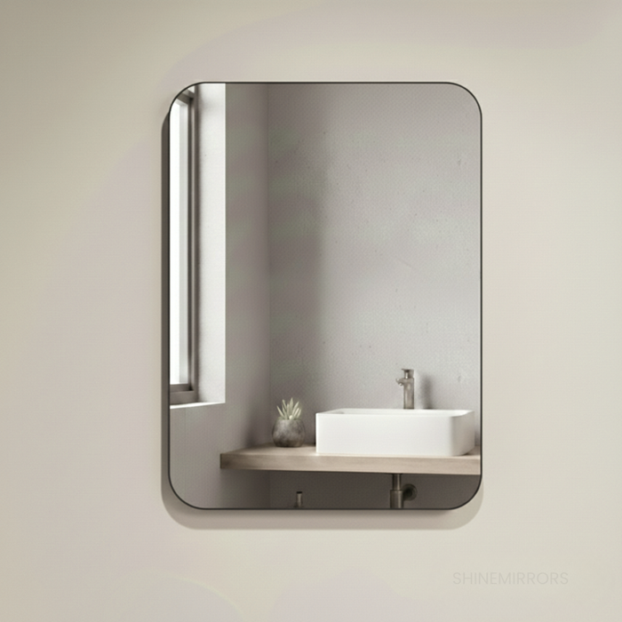 Flordeliza Black Framed Rectangle Wall Mirror