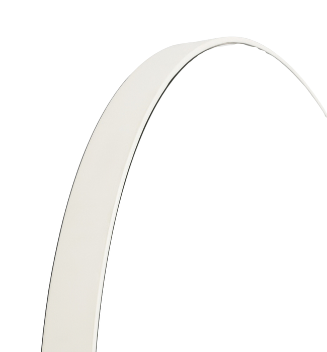 Gloria Round White Mirror