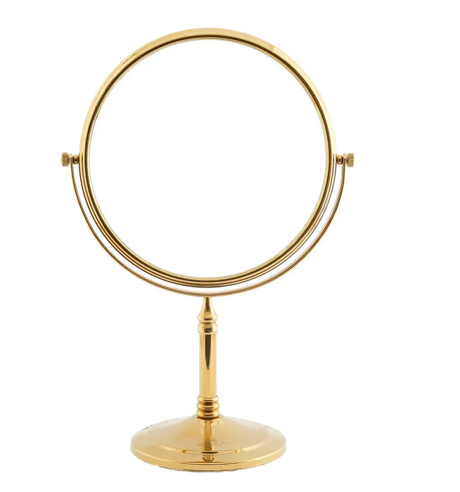 Golda Royal Gold Tabletop Magnifying Mirror