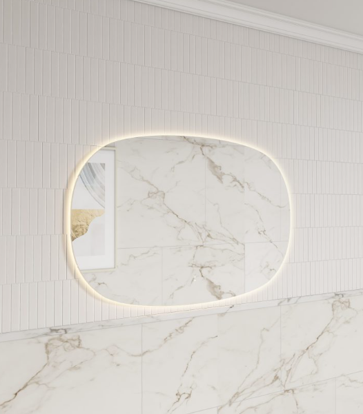 Valerie Horizontal Backlit LED Bathroom Mirror- Frameless