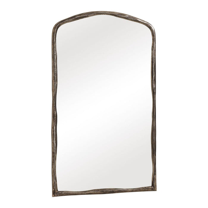 Uttermost Hammered Antique Nickel Arch Wall Mirror