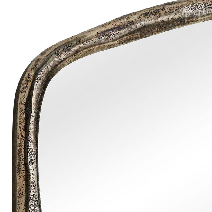 Uttermost Hammered Antique Nickel Arch Wall Mirror