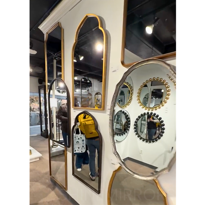 Hera Black Arched Wall Mirror