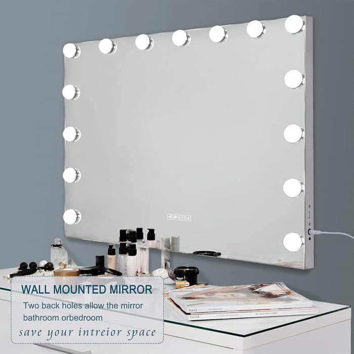 Holly LED Rectangular Vanity Mirror with Bluetooth