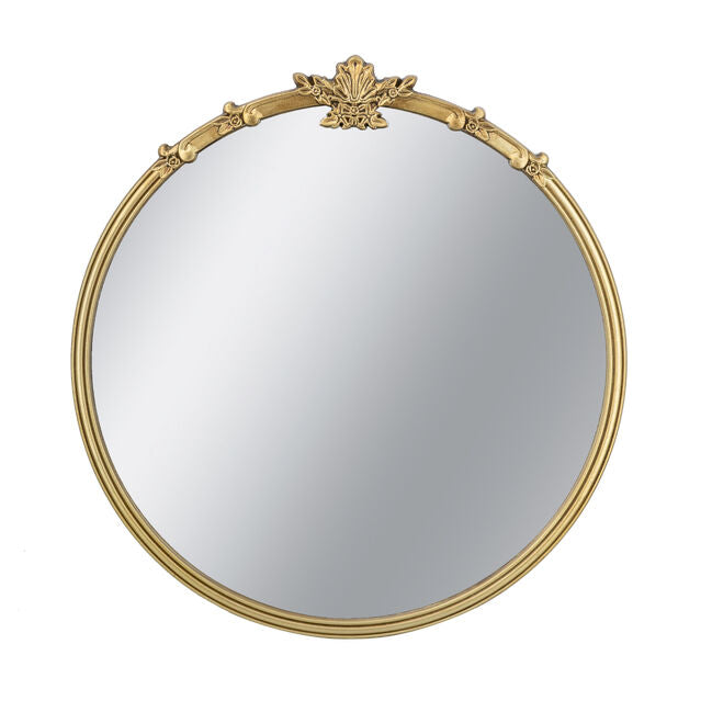 Rana Round Gold Wall Mirror