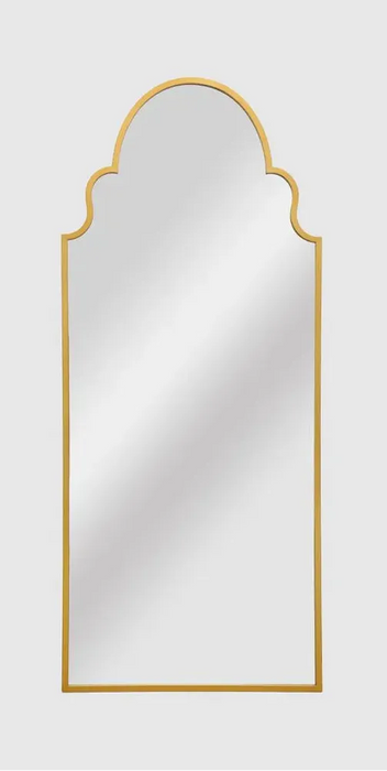 Tess Outdoor Iron Gold Wall Mirror