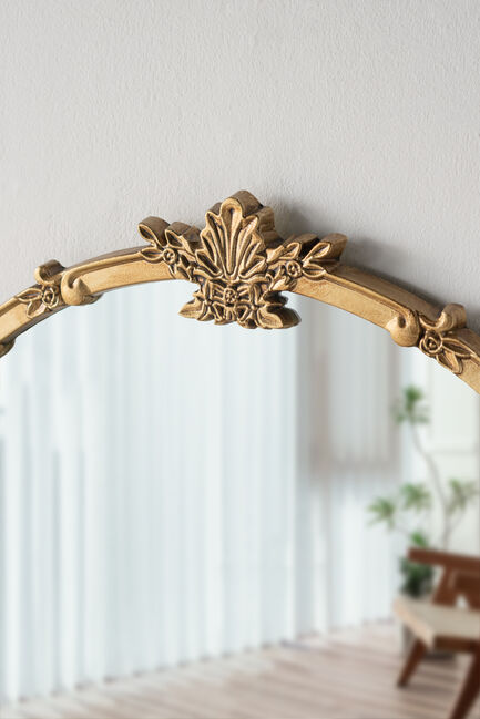 Rana Round Gold Wall Mirror