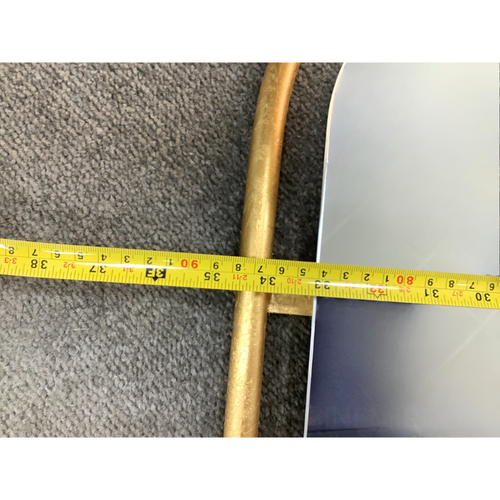 Iris Antiqued Gold Wall Mirror