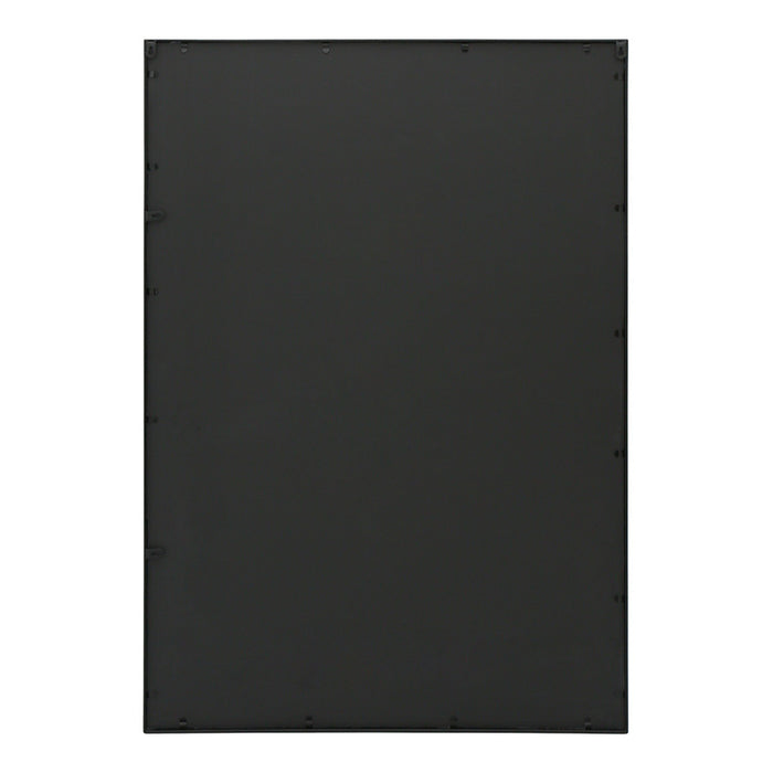 Jira Black Rectangular Iron Wall Mirror