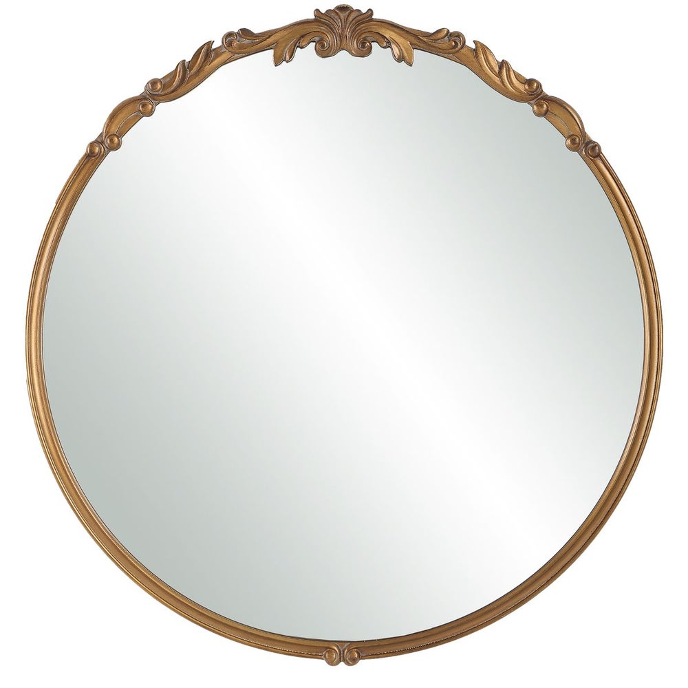Raya Antique Gold Round Wall Mirror — SHINE MIRRORS AUSTRALIA