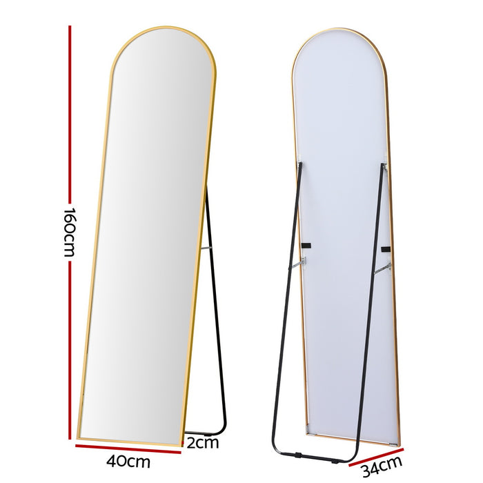 Jillian Gold Arched Full-Length Mirror