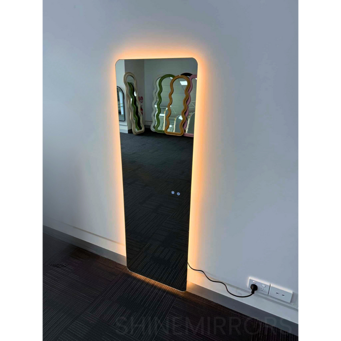 Elani Rectangle Full-Length LED Frameless Wall Mirror