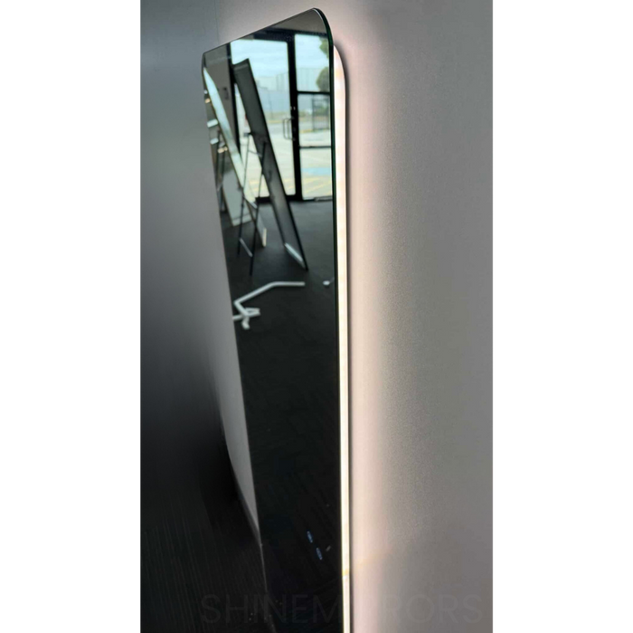 Elani Rectangle Full-Length LED Frameless Wall Mirror