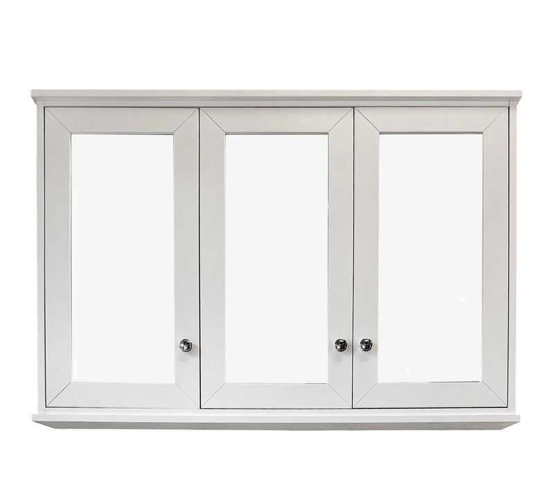 Josephine 3-Door White Mirror Shaving Cabinet