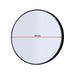 Jude Black Round Wall Mirror