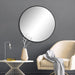 Jude Black Round Wall Mirror