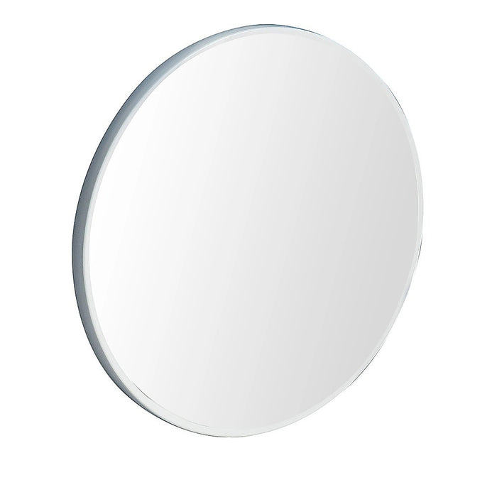 Jude White Round Wall Mirror