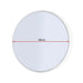 Jude White Round Wall Mirror