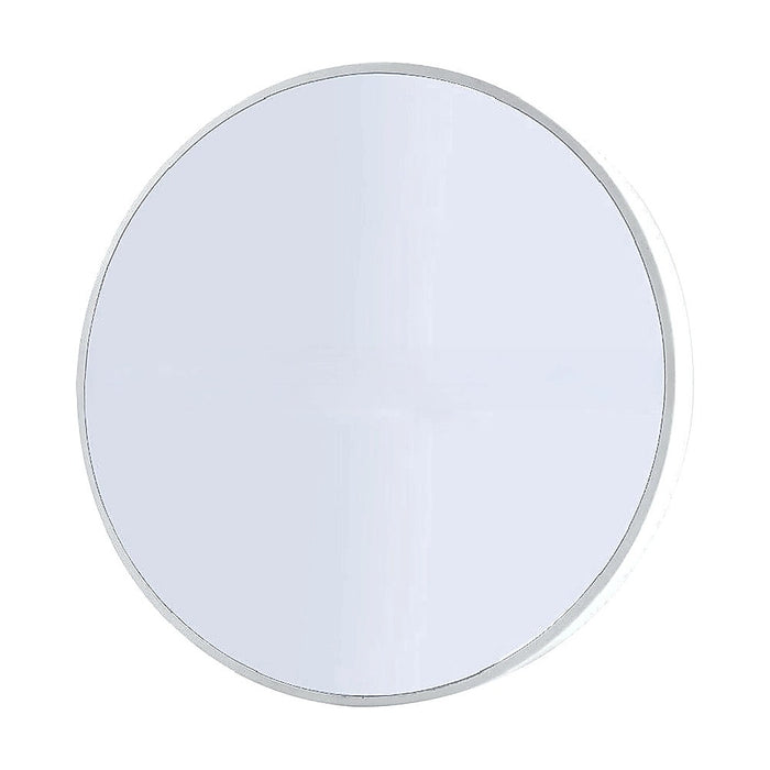 Jude White Round Wall Mirror