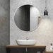 Jude White Round Wall Mirror