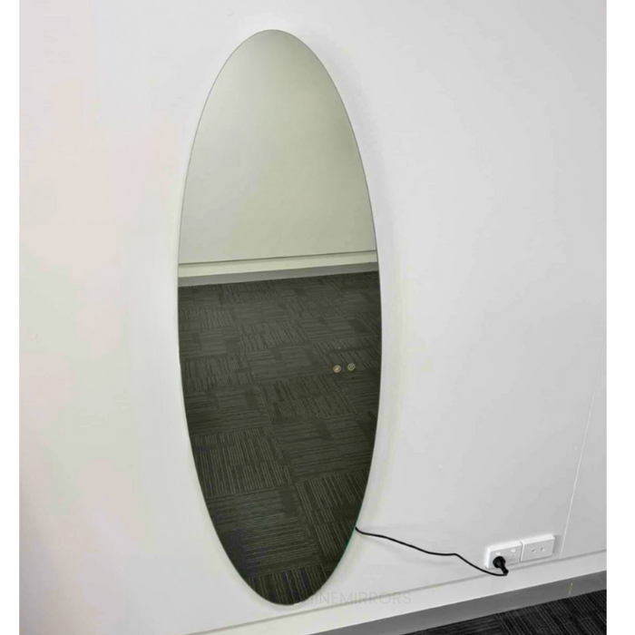 Kaia Oval Backlit LED Frameless Wall Mirror