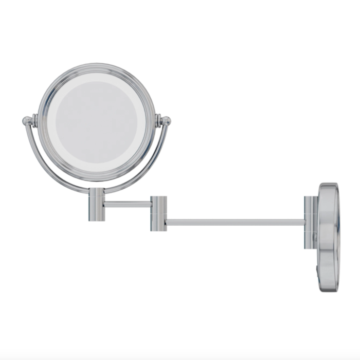 Kelvin Chrome LED Double-Sided Wall Mounted Magnifying Mirror