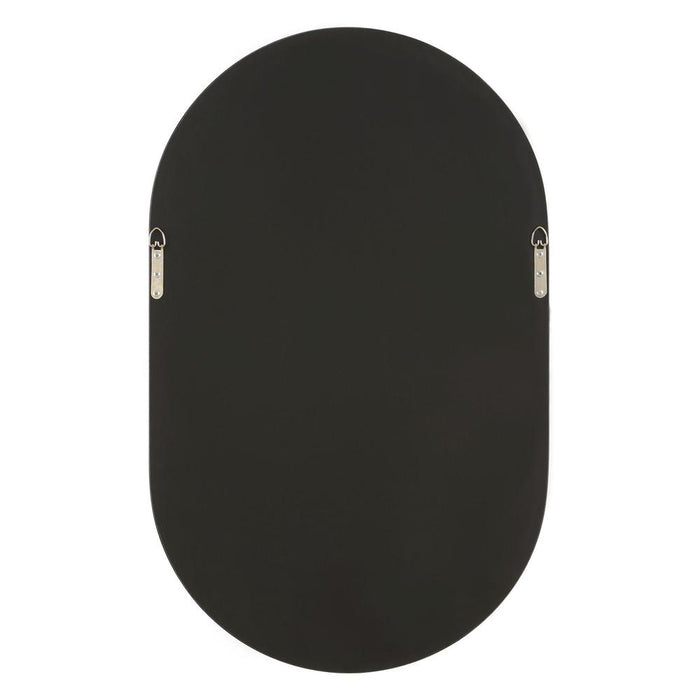 Kerrie Pill-shaped Silver Wall Mirror