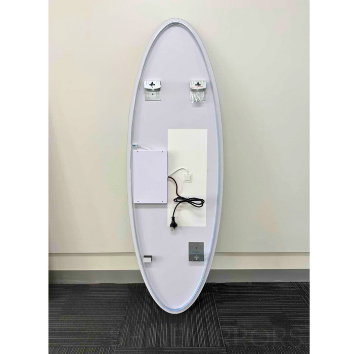 Kaia Oval Backlit LED Frameless Wall Mirror