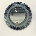 Lassy Round Grey Sparkling Crush Crystal Wall Mirror