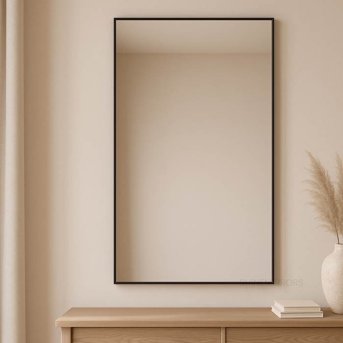 Latona Black Wall Mirror