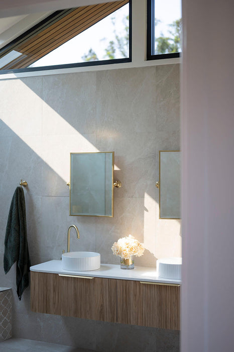 Laura Brushed Brass Wall Mirror