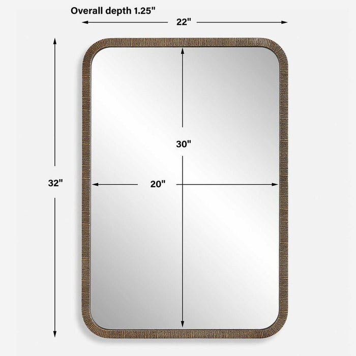 Lenora Antique Gold Wall Mirror